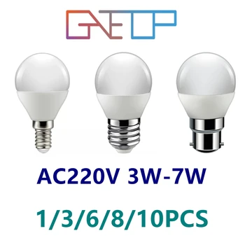 1-10TK LED Mini lamp G45 3W-7W E14 E27 B22 AC220V Kõrge luumenit nr strobe soe valge valgus sobib köök, wc-ette tuli.