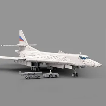9500PCS Sõjalise KES Venemaa Tu-160 Valge Luik Strateegiline pommitaja mudel loomingulisi ideid high-tech ChildrenToy airvehicle Lennuk Plokk