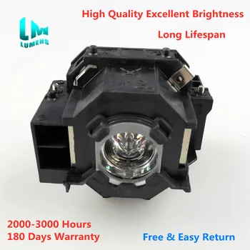 Kõrge Kvaliteediga ELPLP41 EPSON S5 S6 S6+ S52 S62 X5 X6 X52 X62 EX30 EX50 TW420 W6 77C EMP-H283 Projektori Lamp 180 Päeva Garantii