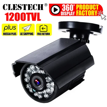 Mini HD Cctv Kaamera 1200TVL/Väljas Veekindel IP66 IR Night Vision CMOS Analoog värv kodu järelevalve turvalisus On sulg
