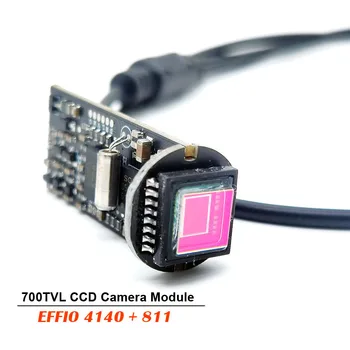 700TVL CCD 960 H EFFIO 4140+811 Juhtmega Mini Bullet Video Kaamera Moodul CCTV Turvalisus Analoog Kaamera
