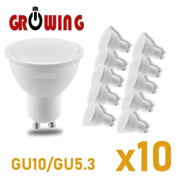 LED energiasäästu tähelepanu keskpunktis GU10 GU5.3 AC100-240V 220V 110V mitte-strobe sooja valge valgusega 3W-8W on võimalik asendada 30W 50W halogeenlamp