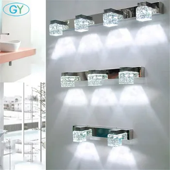 Kaasaegne vannituba edevus valgustid tööstus-crystal led peegel tuled coiffeuse avec miroir tabel de maquillage luz espejo