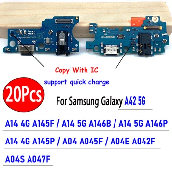 20Pcs，Samsung Galaxy A14 4G A145F 5G A146B A146P Laadimine USB Port, Doki Pistik Pesa Pesa Pesa Tasu Juhatuse Flex Kaabel