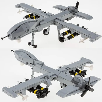 Sõjalise ehitusplokid Mänguasi Tiiva Loong UAV erijõudude Rajaga Õhusõidukit Relvastatud Helikopter kokku pandud Mänguasjad Kingitus Poistele