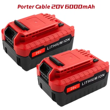3 Pack 6000mAh 20 MAX Liitium Akut jaoks Porter Cable 20V PCC685L PCC680L PCC682L Juhtmeta Tööriistad