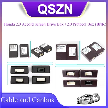 QSZN Canbus kasti Adapteri Honda Accord 2.0 Ekraani Sõita Box +2.0 Protokolli Lahter (BNR) Android autoraadio jaoks honda2013-2016