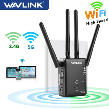 Wavlink Wifi Repeater 5GHz 750/1200mbps Wireless Router Dual Band 2.4 Ghz pöörduspunkti Pikk Signaal Võimendi Wi-Fi levi laiendaja