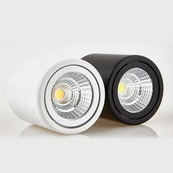Kõrge Kvaliteediga COB LED Allvalgusti Pinnale Paigaldatud Lakke Lamp 9W-7W 12W 15W 18W 20W Suunas Reguleeritav Valgus AC85-265V