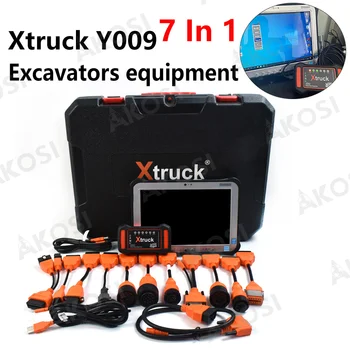 Xtruck Y009 HDD Full Funktsiooni OBD2 Sõidukite Test Vahend Veoauto Ehitus, Ekskavaatorid Diagnostika-Kit+FZ G1 Tablett