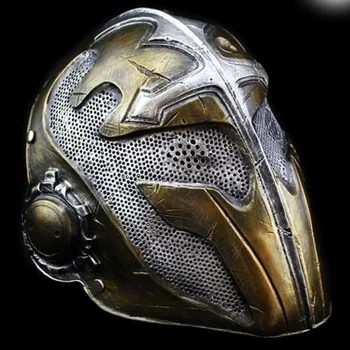 Knight Templar Mask Vaik Tactical Airsoft Kogu Nägu Sõjaväe Õudus Jahindus Mootorratta Ratsutamine Halloweeni Karneval Pool Prop