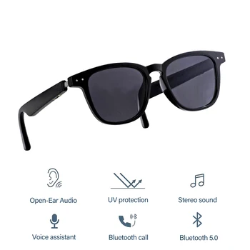 Smart prillid Luu Juhtivus Kõrvaklapid Prillid koos Kõlari, Traadita Smart Audio earbuds TWS kantavad seadmed Päikeseprillid earbuds