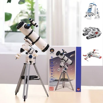 751PCS Loomingulisi Ideid Astronoomilise Teleskoobi ehitusplokid Ruumi Seeria Õhusõiduki Robot Mudeli Komplekt Mänguasjad Haridus-Lapsele Kingitus