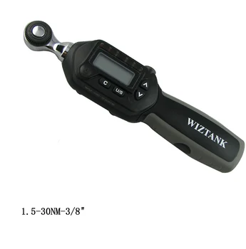Taiwan tootmine mini elektrooniline digitaalne torque wrench 1.5-30NM hammasratas pea-3/8 tolli pöördemoment mutrivõti mutrivõti