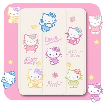 Sanrio Hello Kitty Pen Pesa, iPad Õhu 2021 Juhul Õhu 4 10.9 Silikoon Protective Case For iPad Pro 11 Mini 6 10.2 tolline Kate